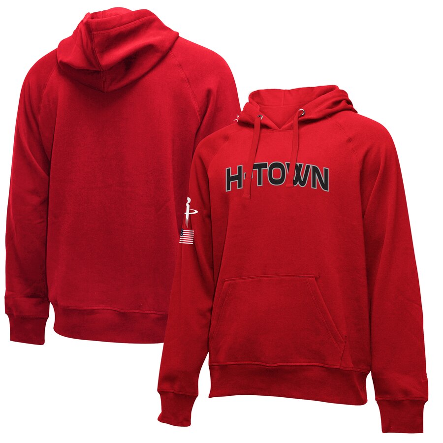 NBA Houston Rockets New Era 201920 City Edition Pullover Hoodie Red->denver nuggets->NBA Jersey